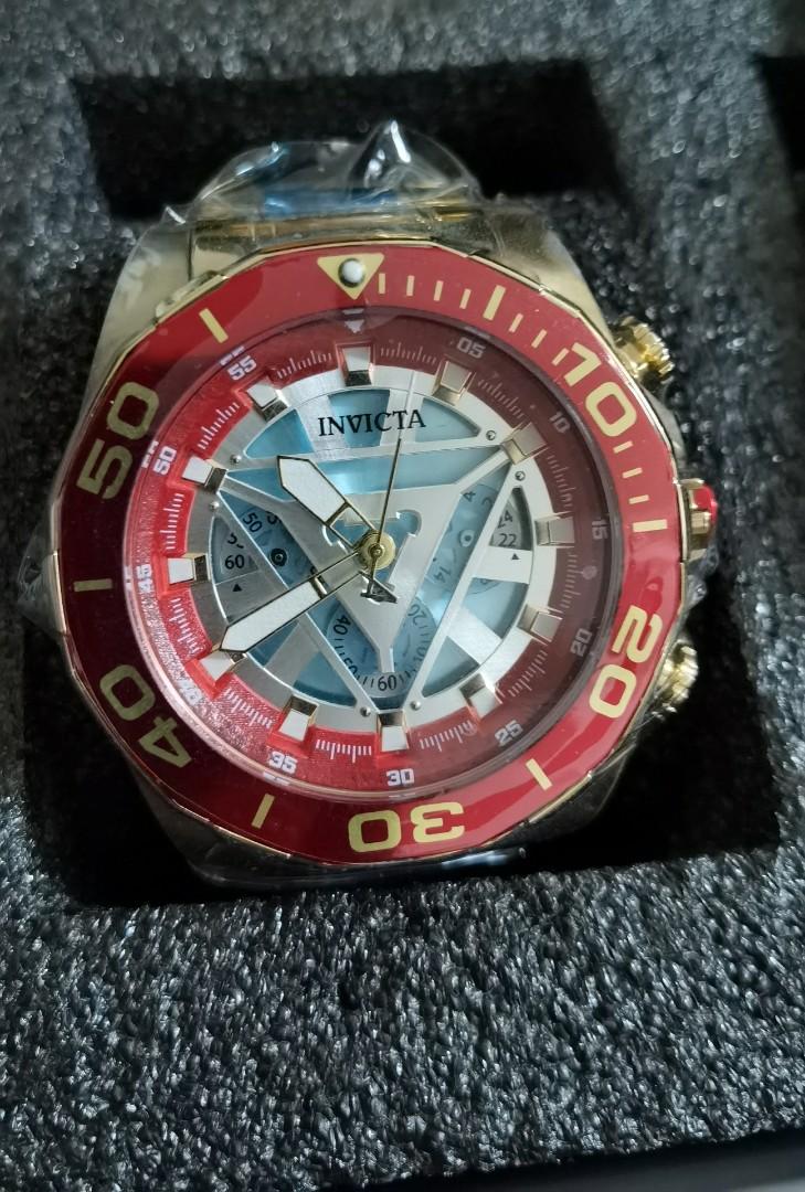 INVICTA MARVEL TONY STARK QUARTZ MENS WATCH 48MM STAINLESS STEEL