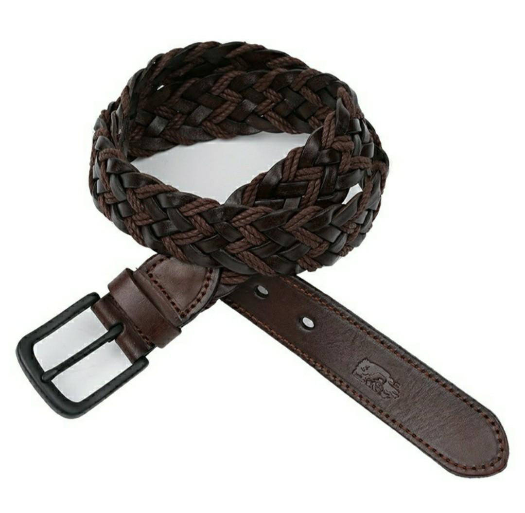 leather weave belts