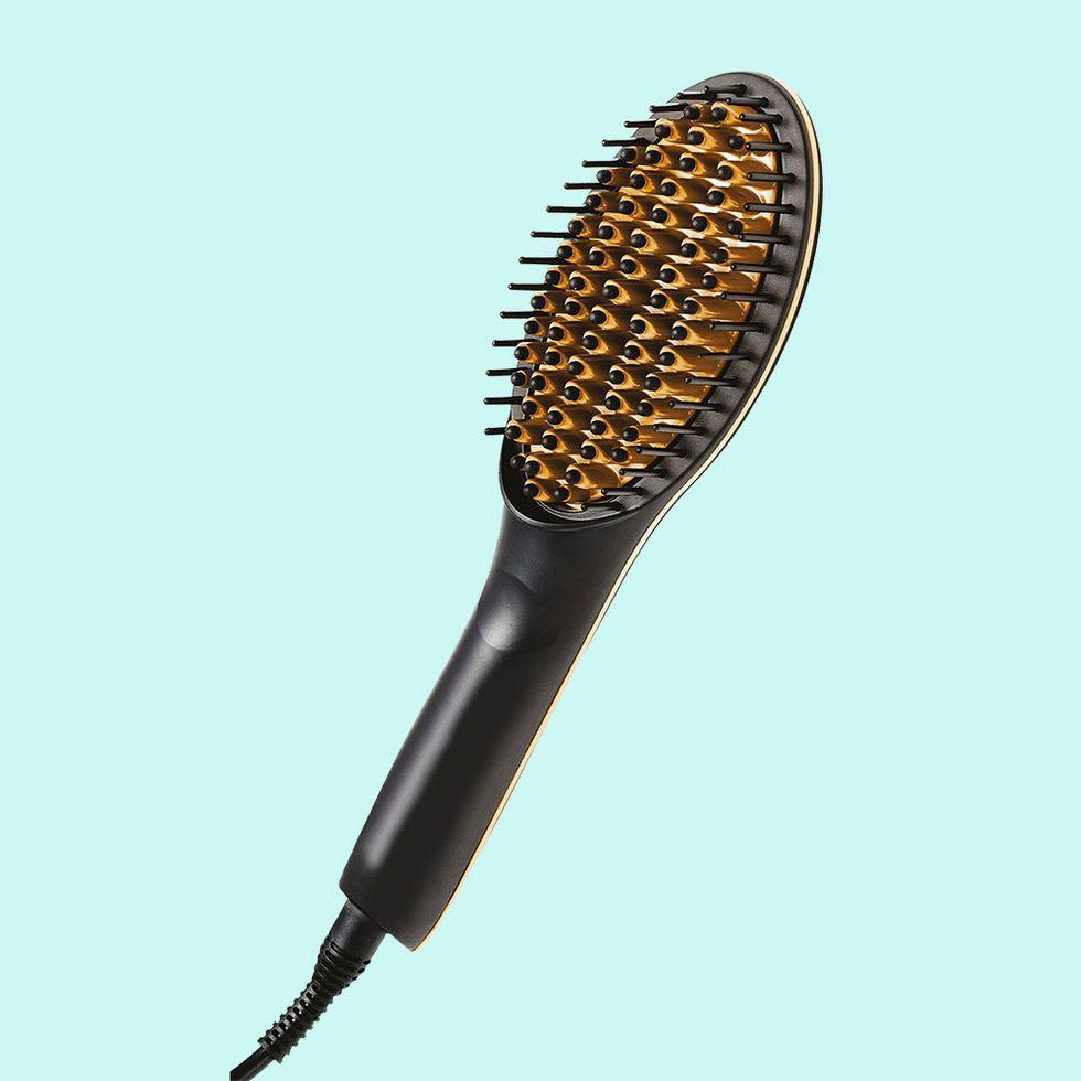 Jml hair straightener brush deals gold