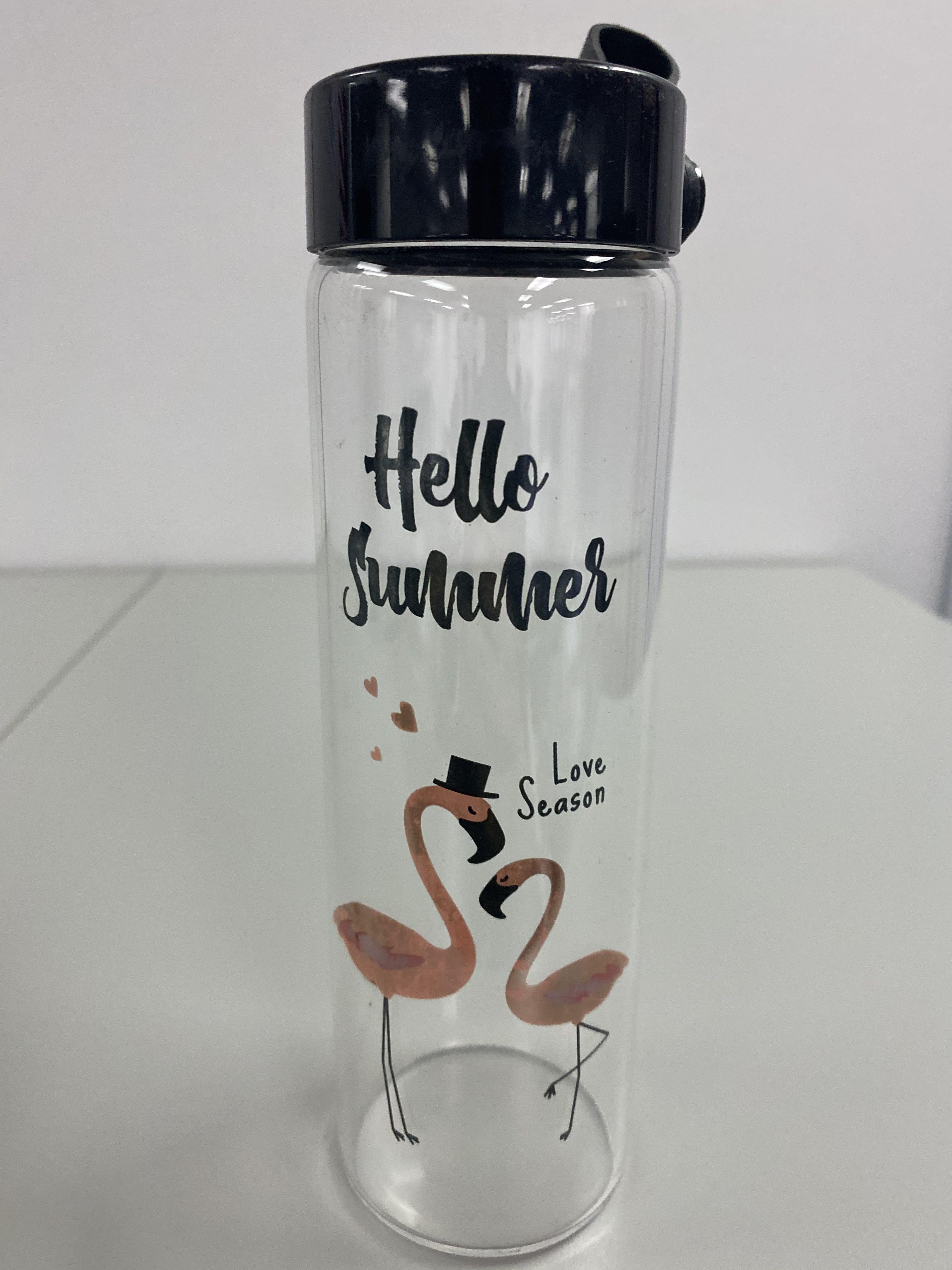 Kaison Glass Water Bottle, Furniture & Home Living, Kitchenware