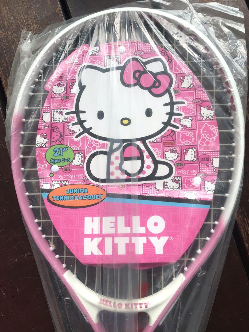 Kids Hello Kitty tennis racquet, Sports Equipment, Sports & Games