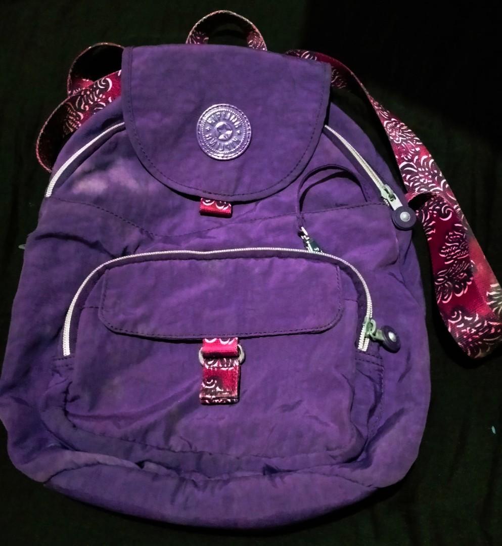 Kipling Purple Queenie small backpack Women s Fashion Bags