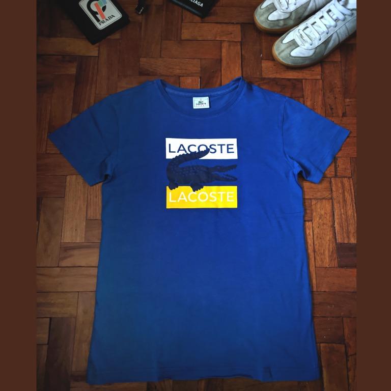 lacoste blue crocodile