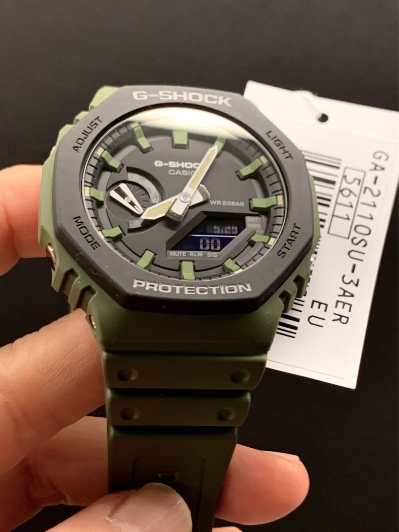 Last Piece TMJ Hijau G Shock GA 2110SU 3A Casioak Army Green Casio GShock GA2110SU