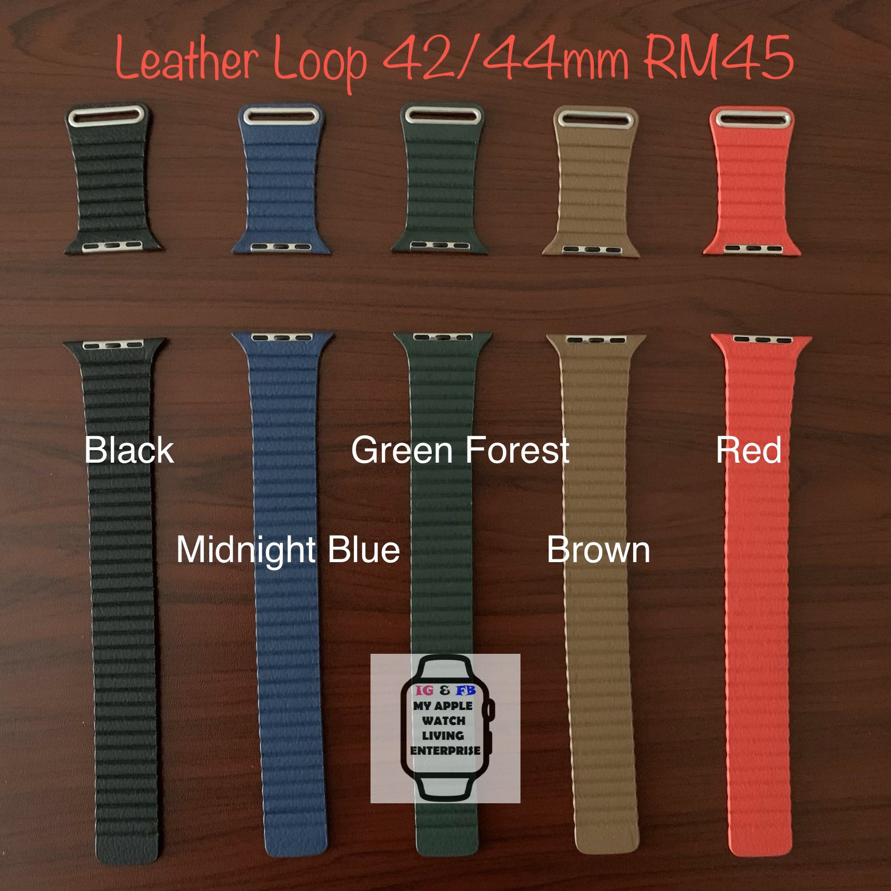 Apple forest clearance green leather loop