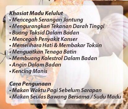 Madu Kelulut Bawang Putih Tungal Health Beauty Perfumes Nail Care Others On Carousell