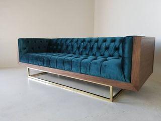 Mahogany wood sofa chair, lounging chair