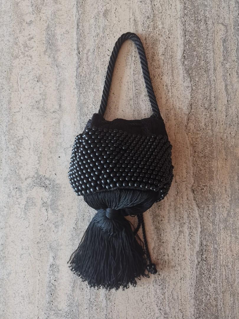 Mango beaded tassel bag
