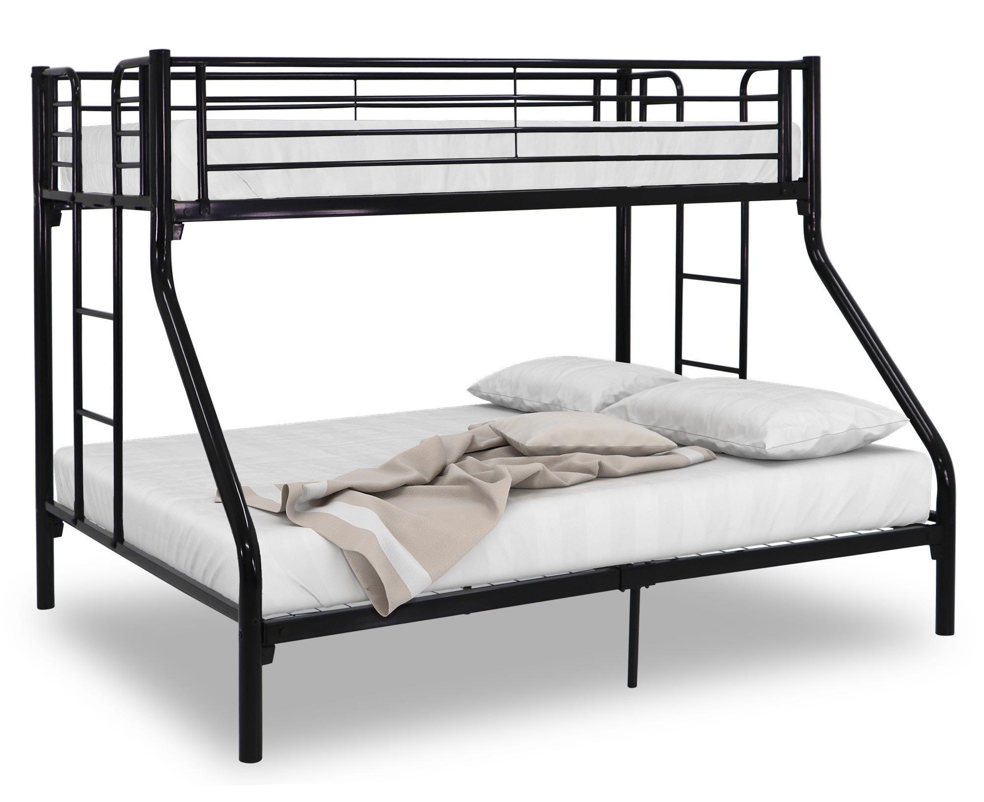 Metal Bunk Bed in Silver, Furniture & Home Living, Furniture, Bed