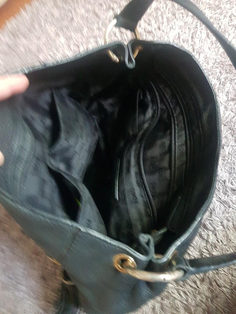 mk black handbag