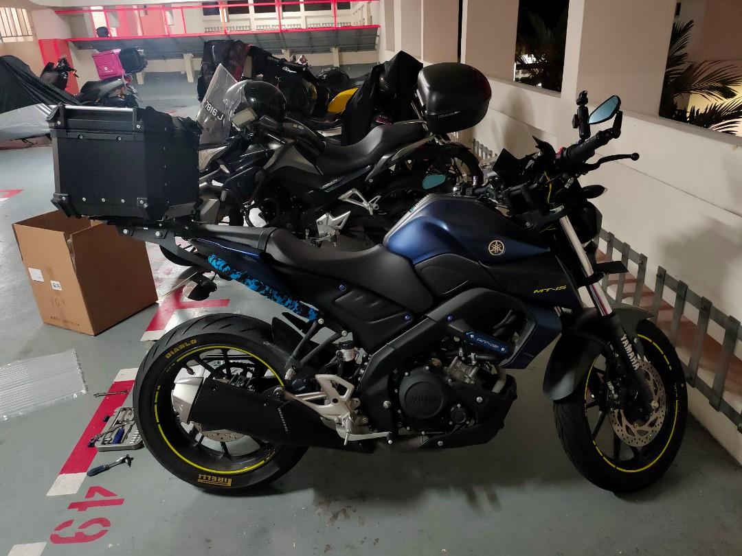 MT15 Rack light duty top box rack MT 15 Yamaha Motorcycles
