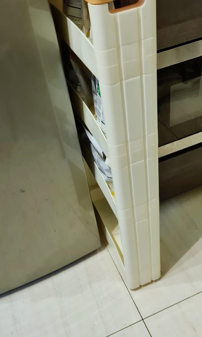 Narrow rolling kitchen cart, Furniture & Home Living ...