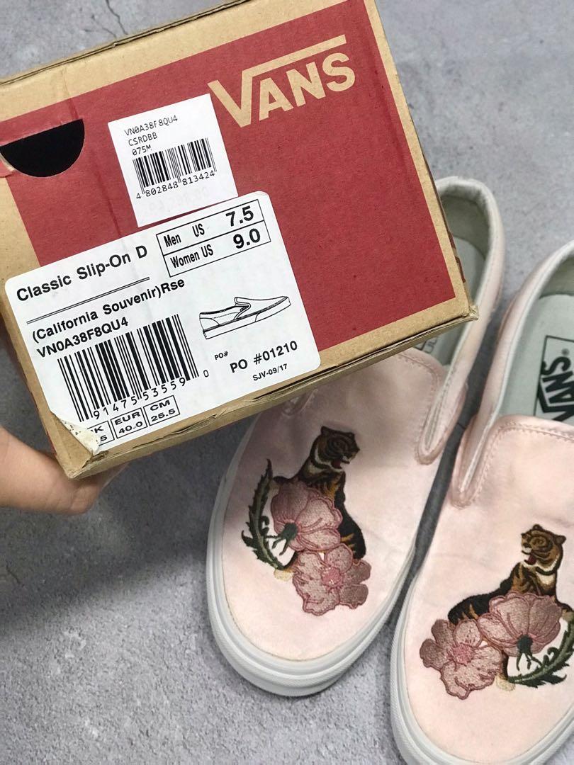 NEW Vans Classic Slip on California Souvenir Women s Fashion