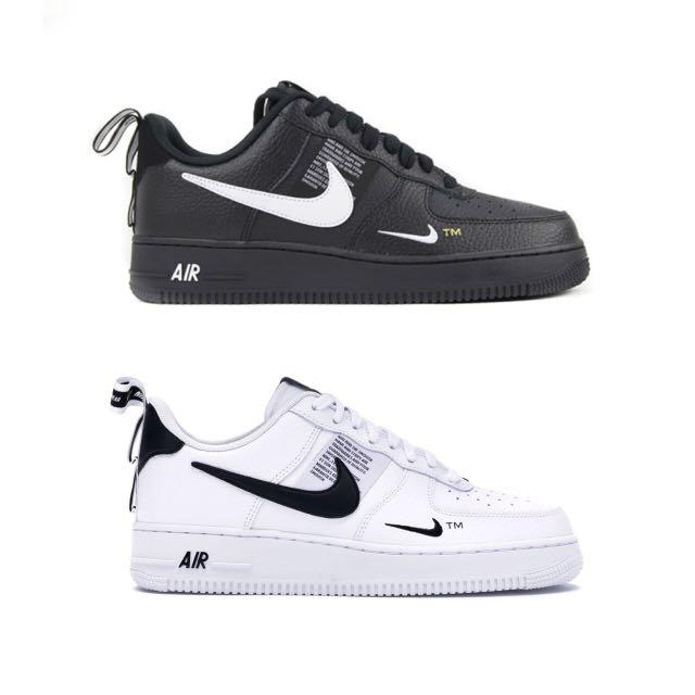 nike airforce black and white