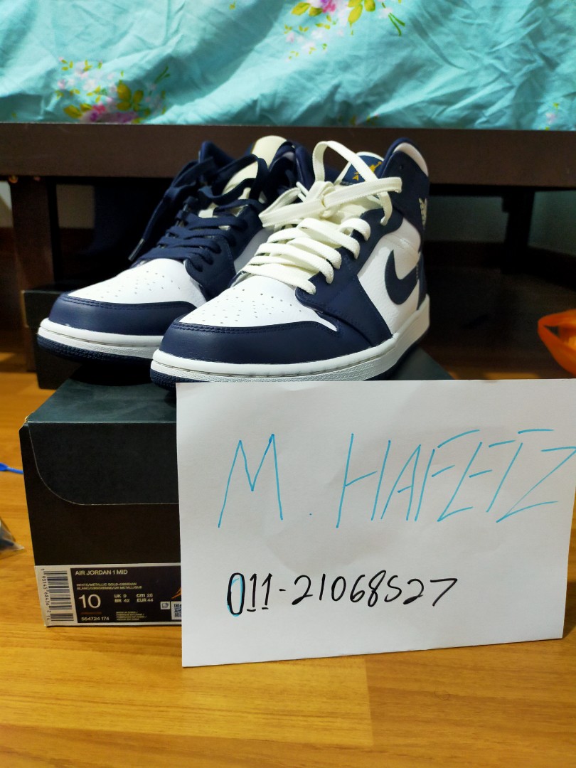 obsidian gold jordan 1