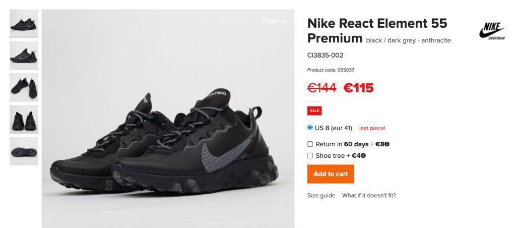 Nike React Element 55 Premium