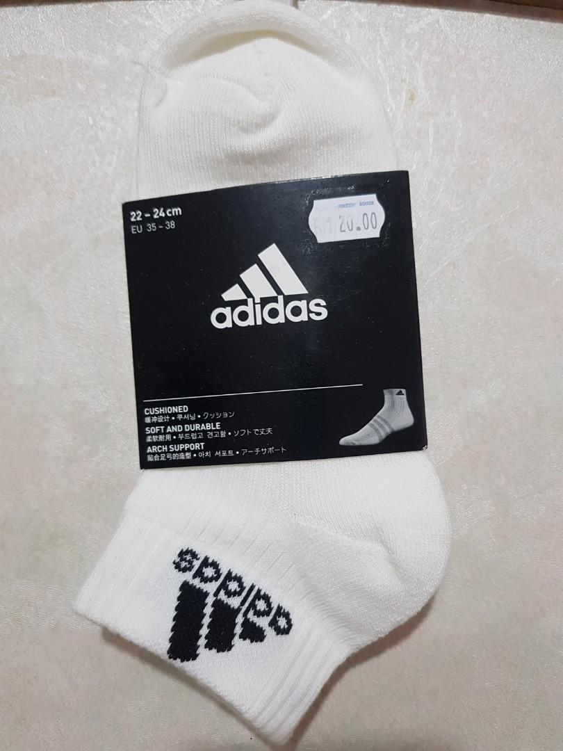 adidas white socks mens