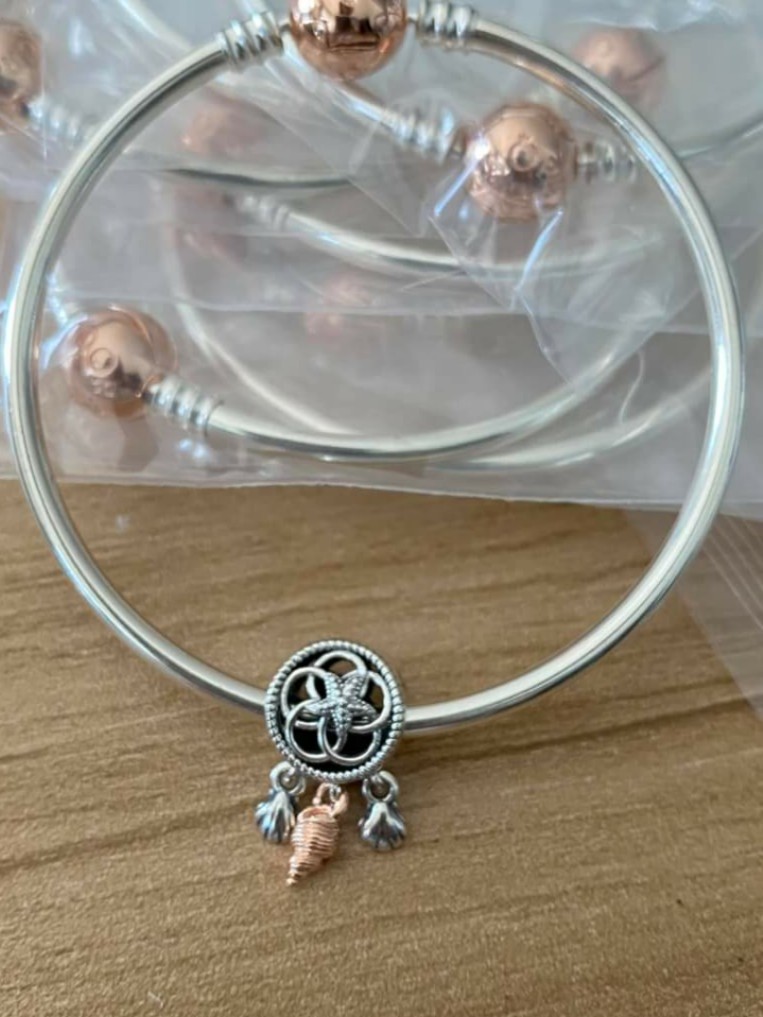 Pandora seashell on sale dream catcher charm