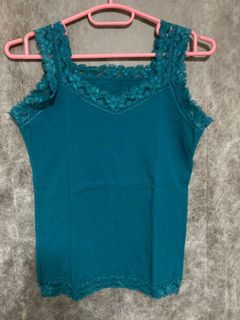 Peacock green Vest 彩綠色粗帶背心 #byeoldstyle64209178148866110