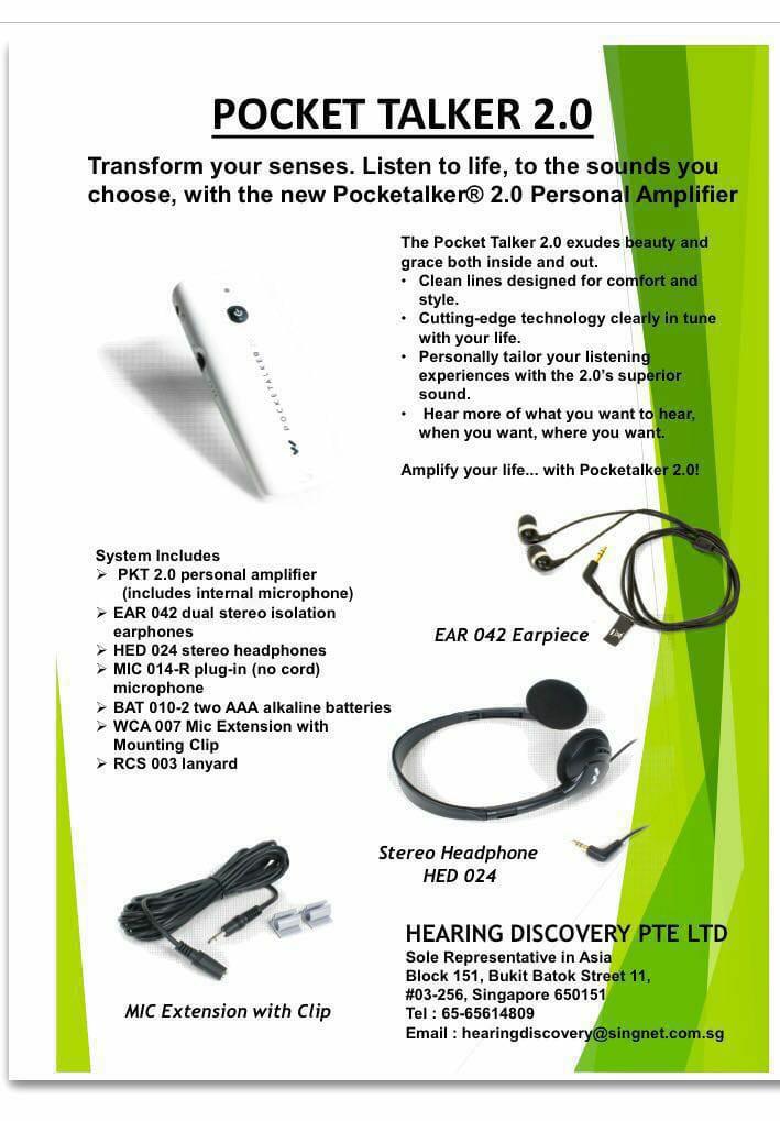 Hearing Device / Pocket Talker / Personal Amplifier, Health & Nutrition