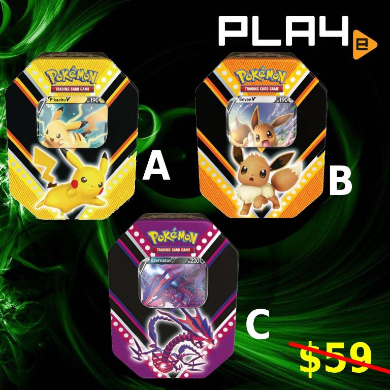 Pokemon TCG V Powers Tin Brand New, Hobbies & Toys, Toys & Games on  Carousell