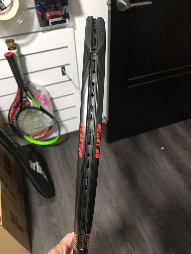 Prince 98 Racket Prince Beast 98 tennis racket, Sports Equipment, Sports & Games, Racket ...
