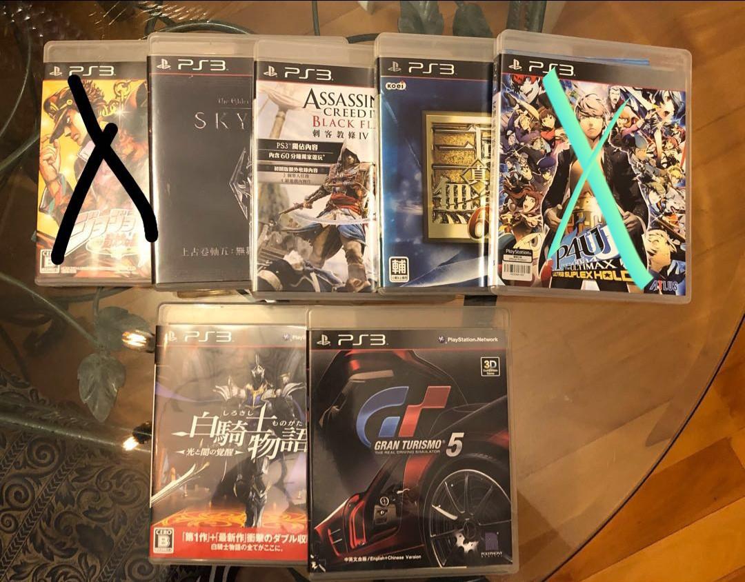 Ps3 Games Skyrim 女神異聞錄白騎士物語刺客教條4 三國無雙 遊戲機 遊戲機遊戲 Carousell
