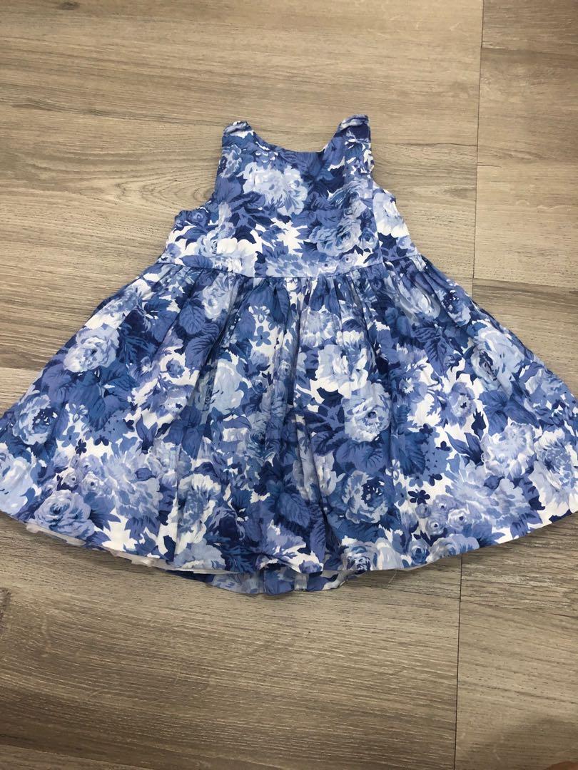 ralph lauren blue floral dress
