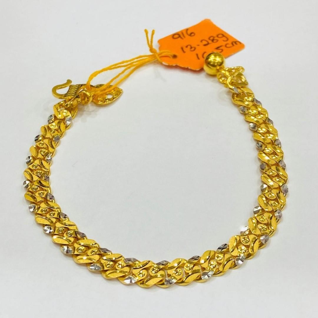 Rantai Tangan Padu Emas 916 Women S Fashion Jewellery On Carousell