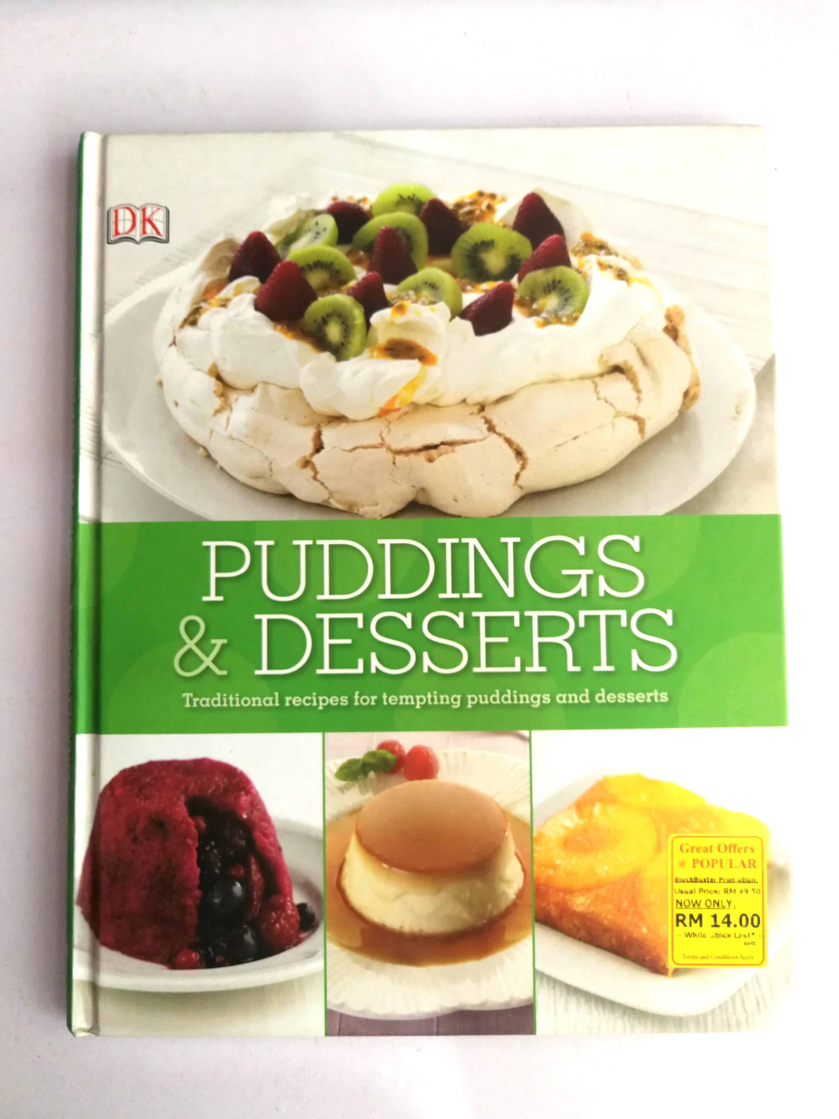 Recipe Book Puddings Desserts Books Stationery Books On Carousell