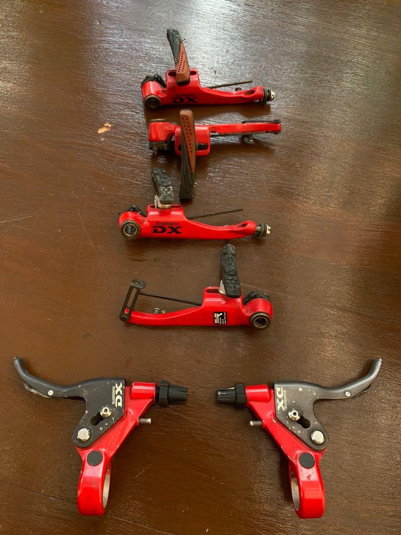 Retro vintage Shimano Dx V brake calipers Levers