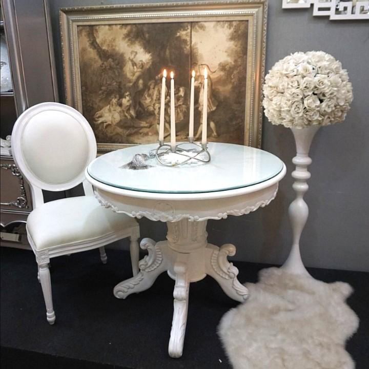Small Spaces French Victorian Dining Round Table Chairs Furniture Home Living Tables Sets On Carou French Victorian Dining Round Table, Round French Table