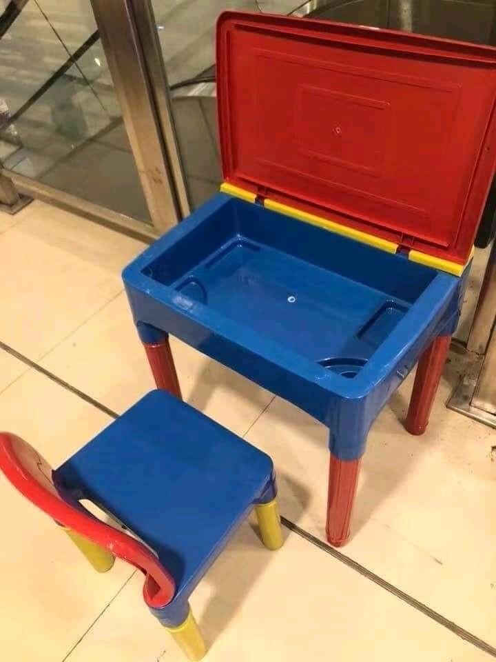 Study Table with storage (Category: Storage Boxes & Baskets) located in Manila. Submitted by annafinds (Listing ID 1033143277, Image 2). Description: Ages:1-7yo Payment thru Bpi and Gcash only COD within Metro Manila with fee Plus delivery fee via Lalamove/Mr Speedy Sure orders only 09513120727.