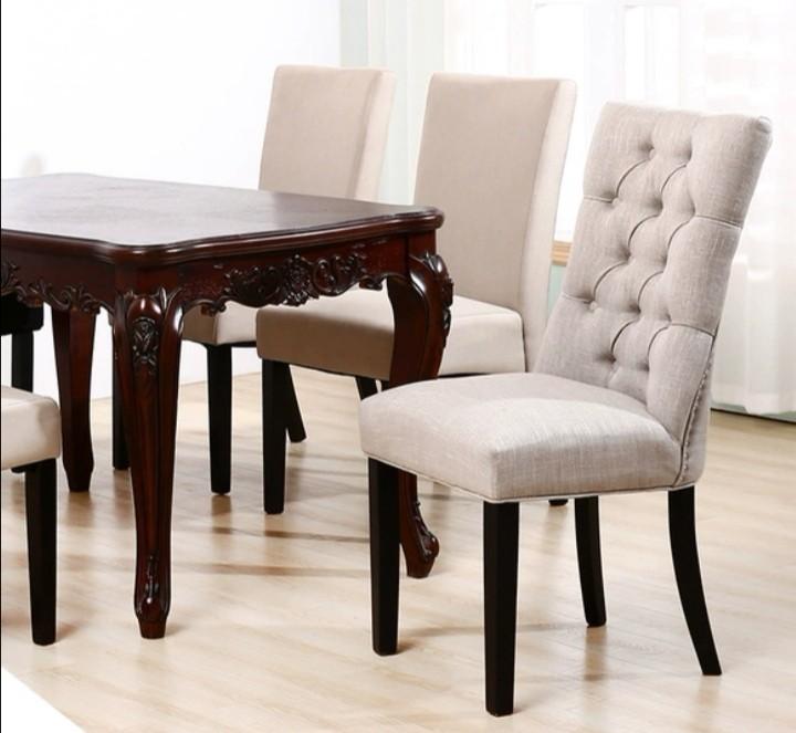 Taylor B Like Tufted Fabric Dining Chair Furniture Tables Chairs On Carousell