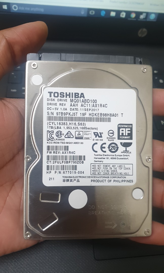 Toshiba 1tb Hdd 2 5inch Electronics Computers Laptops On Carousell