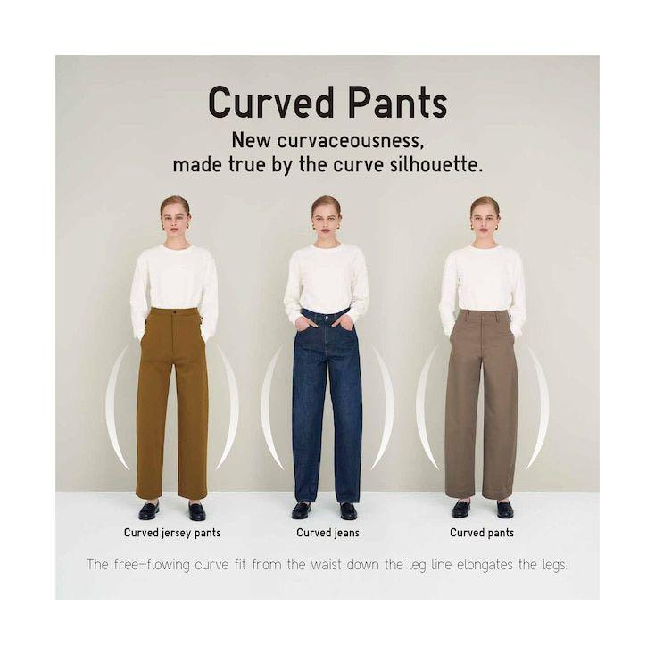 curved leg jeans
