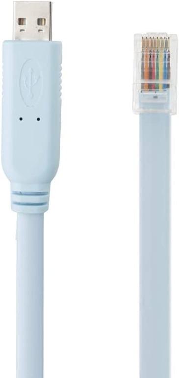 USB Console Cable, Moyakal 1.8 m USB to FTDI Chipset RS232 to RJ45 ...