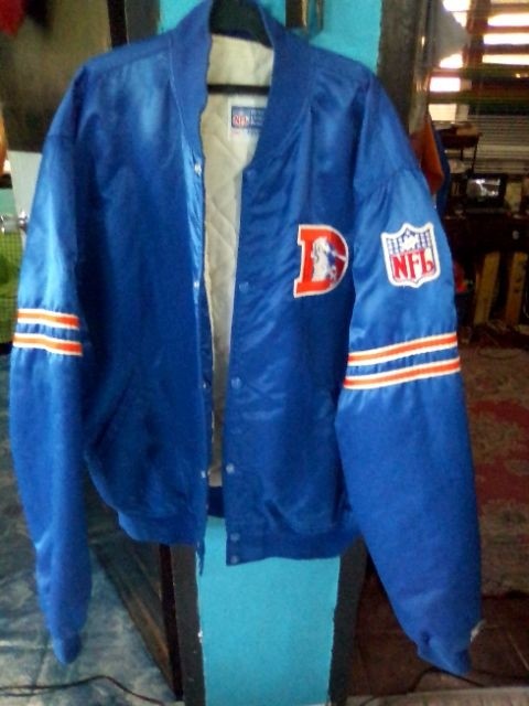 Vintage denver broncos starter jacket best sale