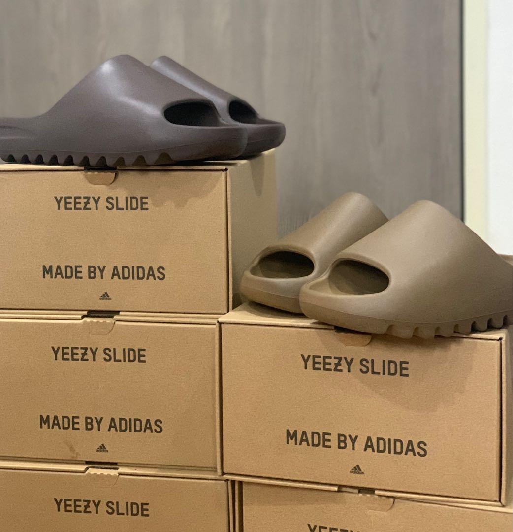 updated YEEZY Slides SOOT CORE