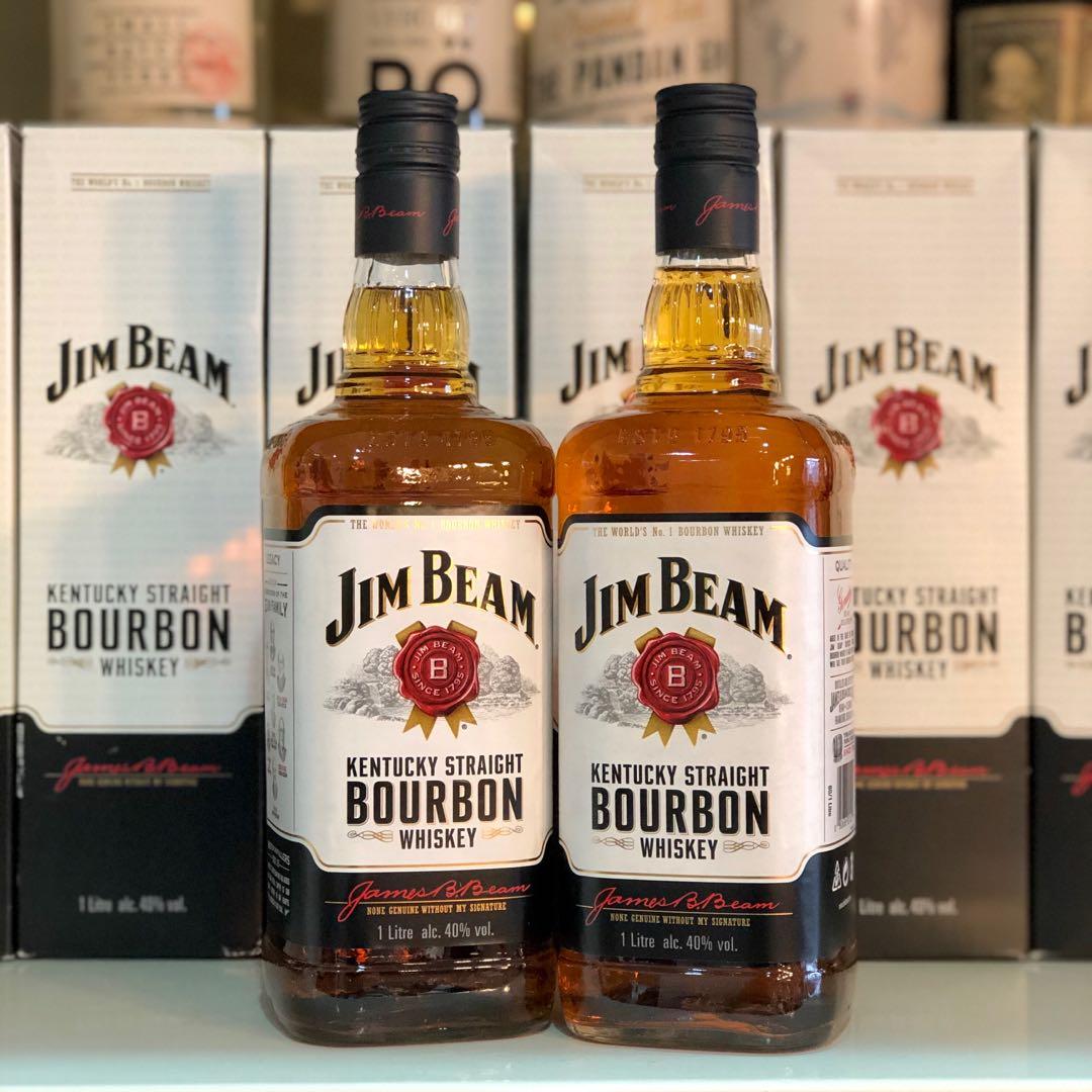 1L Jim Beam Bourbon Whiskey better than jack daniel whisky 1000ml, Food