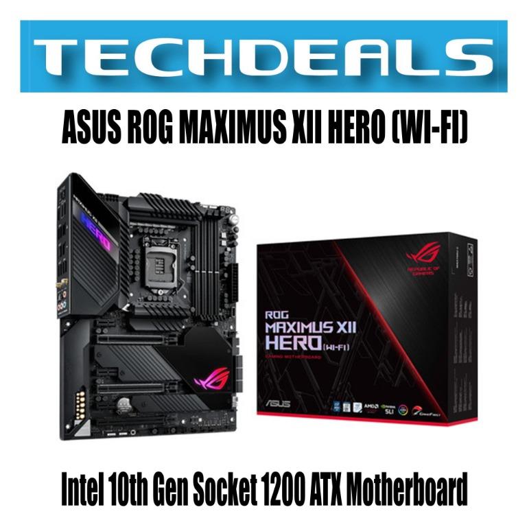 Asus Rog Maximus Xii Hero Wi Fi Intel 10th Gen Socket 1200 Atx Motherboard Electronics Computer Parts Accessories On Carousell