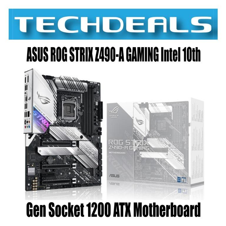 Asus Rog Strix Z490 A Gaming Intel 10th Gen Socket 1200 Atx Motherboard Electronics Computer Parts Accessories On Carousell