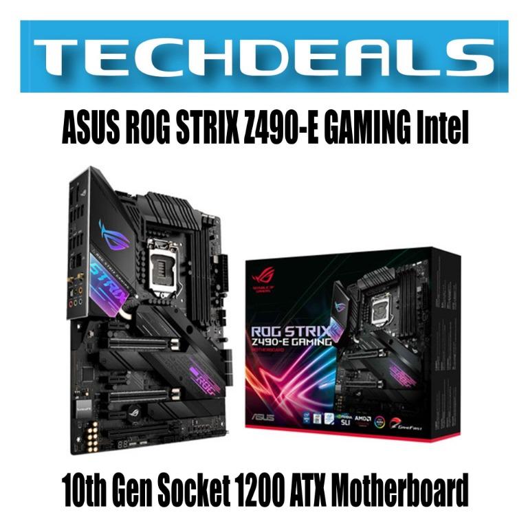 Asus Rog Strix Z490 E Gaming Intel 10th Gen Socket 1200 Atx Motherboard Electronics Computer Parts Accessories On Carousell