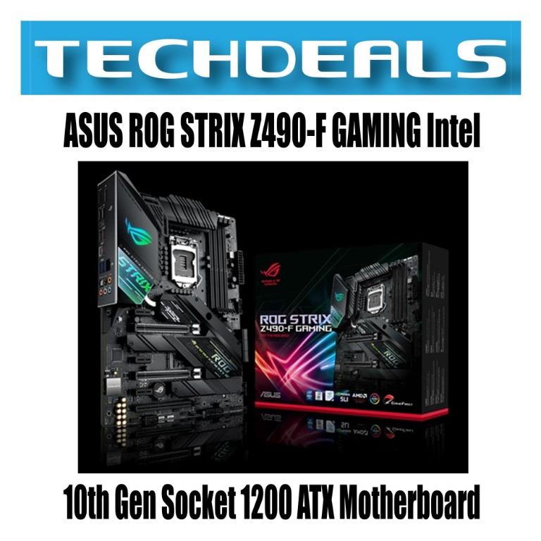 Asus Rog Strix Z490 F Gaming Intel 10th Gen Socket 1200 Atx Motherboard Electronics Computer Parts Accessories On Carousell