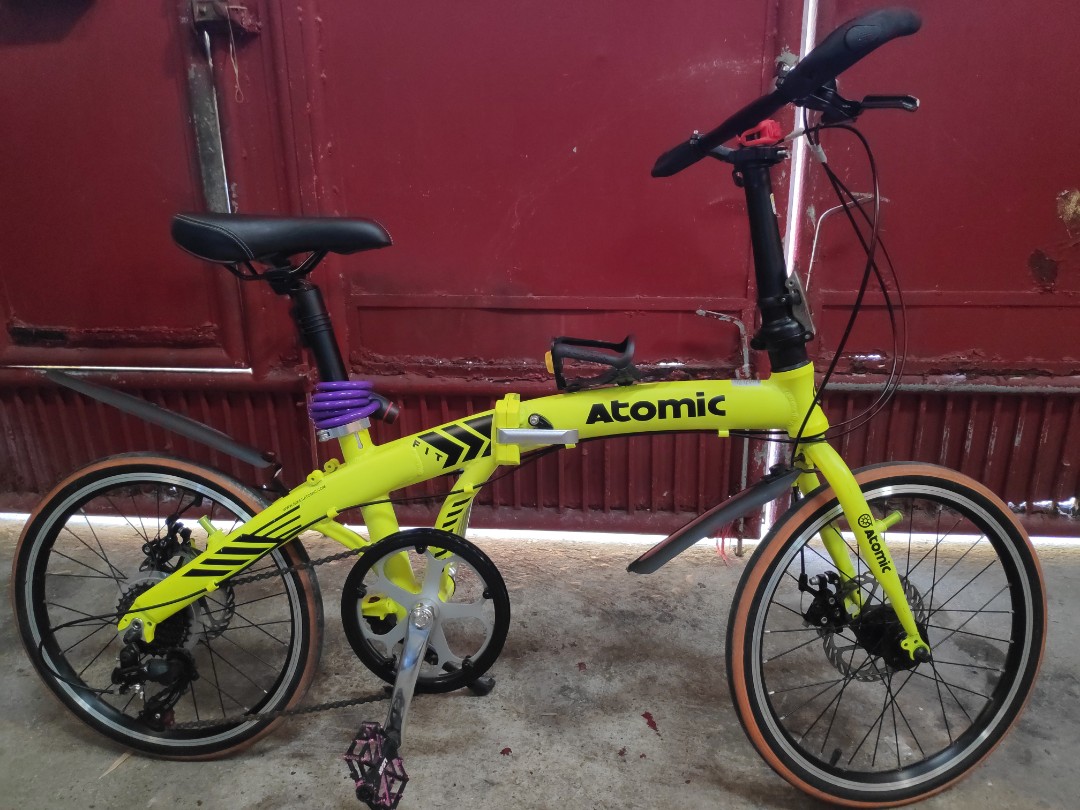 Atomic folding bike price new arrivals