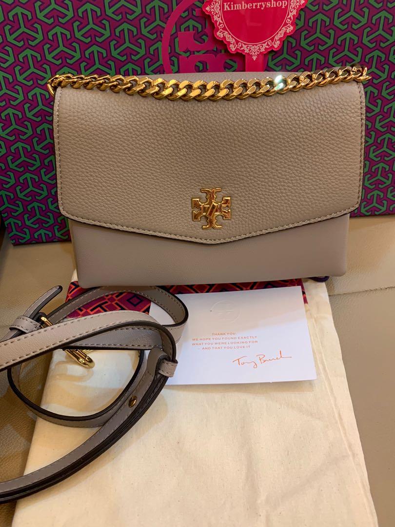 Authentic Tory Burch Kira mix material double strap shoulder bag mixed  material with chain, Luxury, Bags & Wallets on Carousell