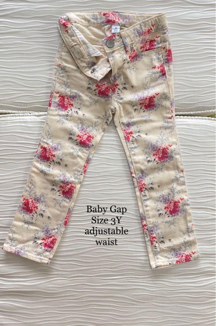 gap floral jeans