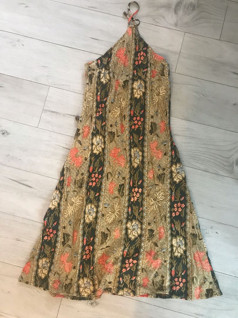 Batik shop halter dress
