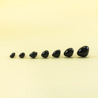 Black Triangle Safety Noses - sizes 6mm to 15mm - in 10 pieces, 20 pieces and 50 pieces pack