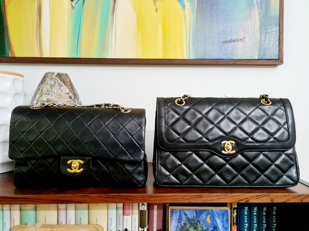 Chanel Duo-Tone Paris Limited Edition Double Flap, Luxury, Bags & Wallets  on Carousell